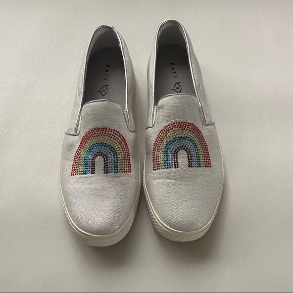 KATY PERRY The Kerry-Canvas Rainbow size 6.5 - Picture 3 of 7